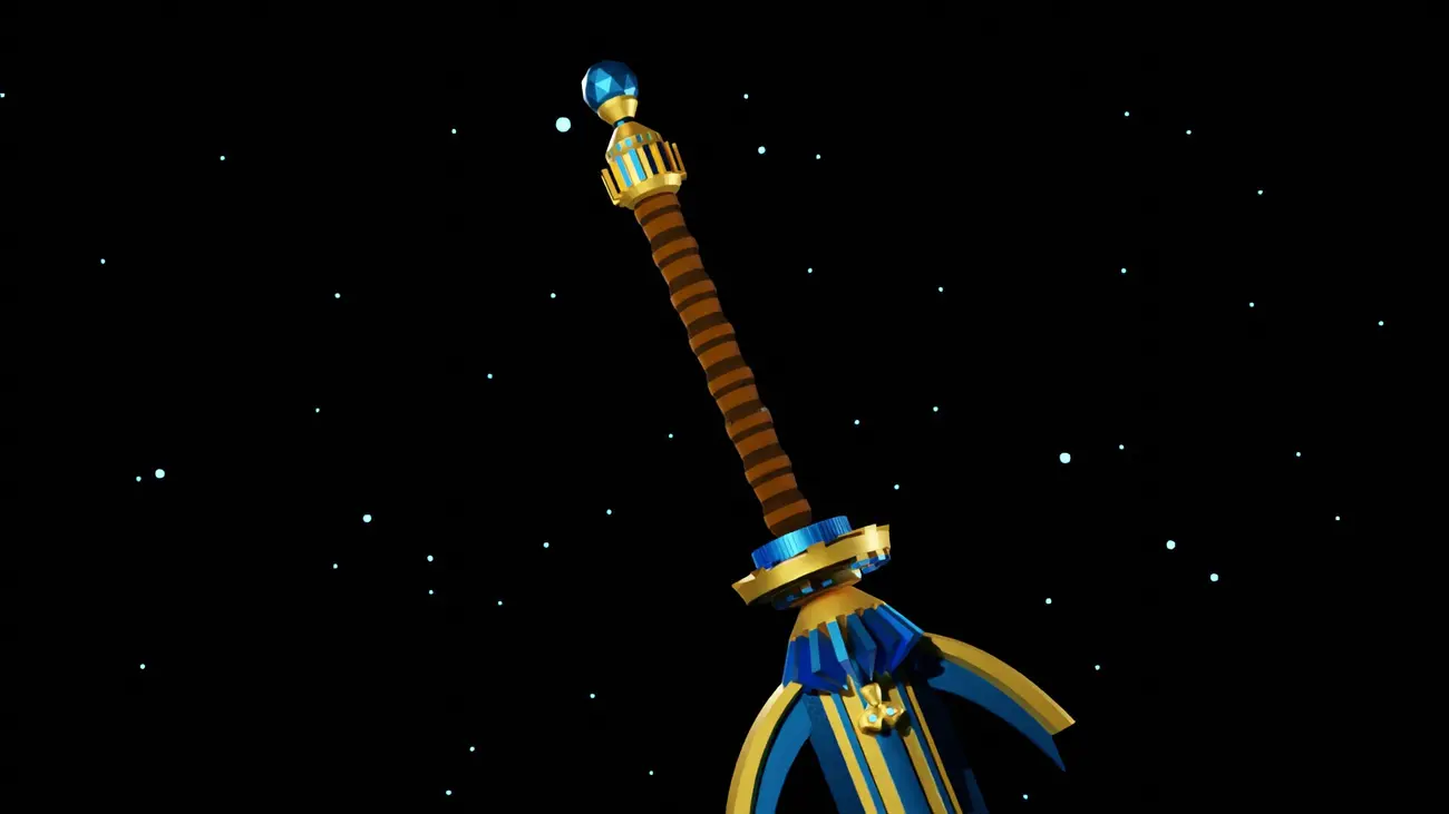 Poseidon against a starfield