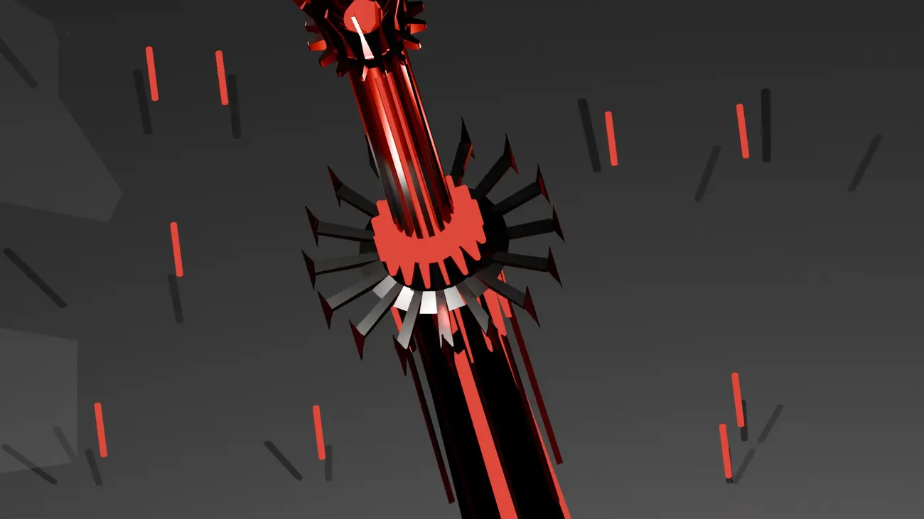 The sword in falling rain